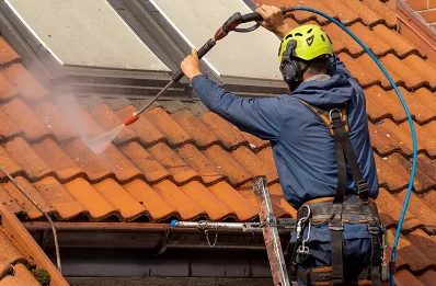 Démoussage et hydrofuge de toiture à Crespian